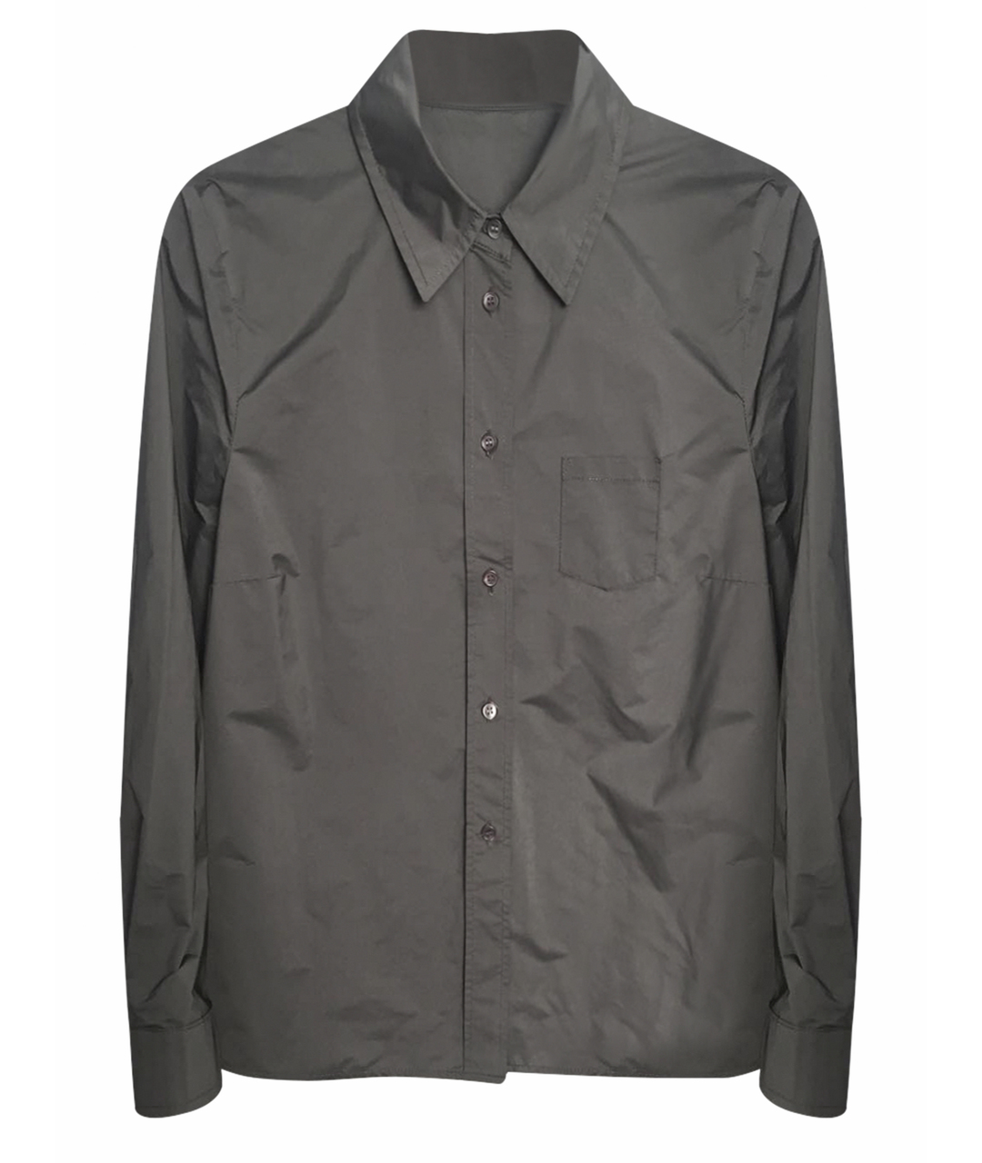 JIL SANDER NAVY Антрацитовая полиэстеровая рубашка/блузка, фото 1