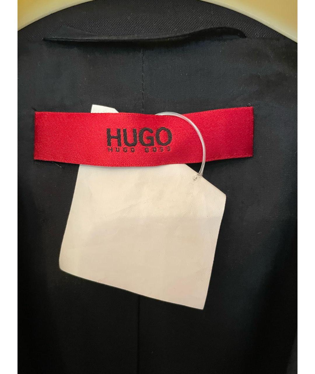 HUGO BOSS Темно-синий шерстяной жакет/пиджак, фото 3