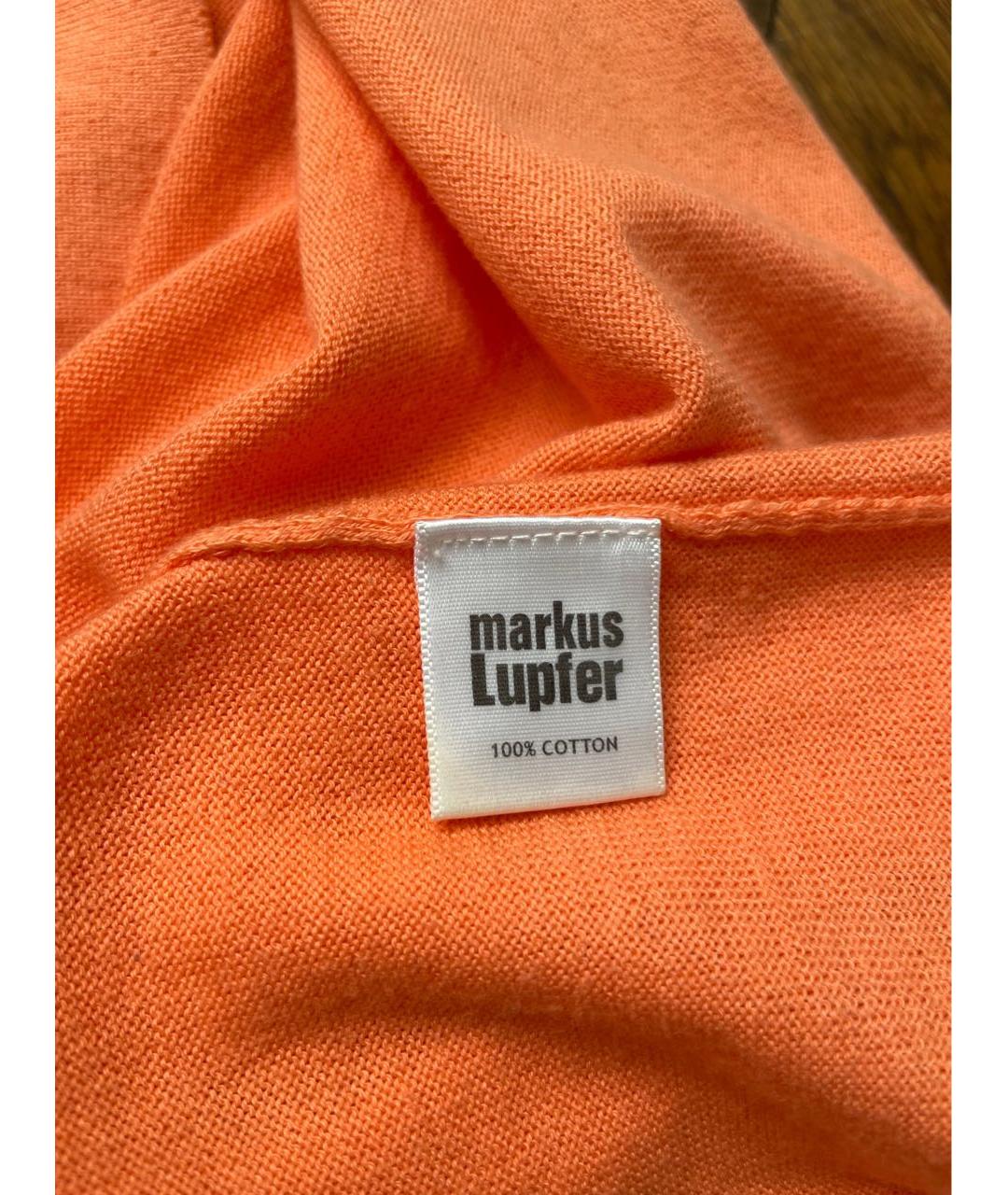 MARKUS LUPFER Оранжевый хлопковый джемпер / свитер, фото 6
