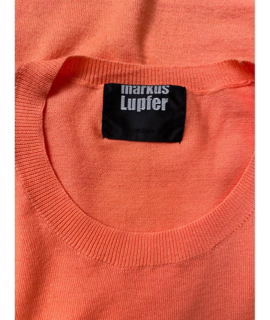MARKUS LUPFER Оранжевый хлопковый джемпер / свитер, фото 5