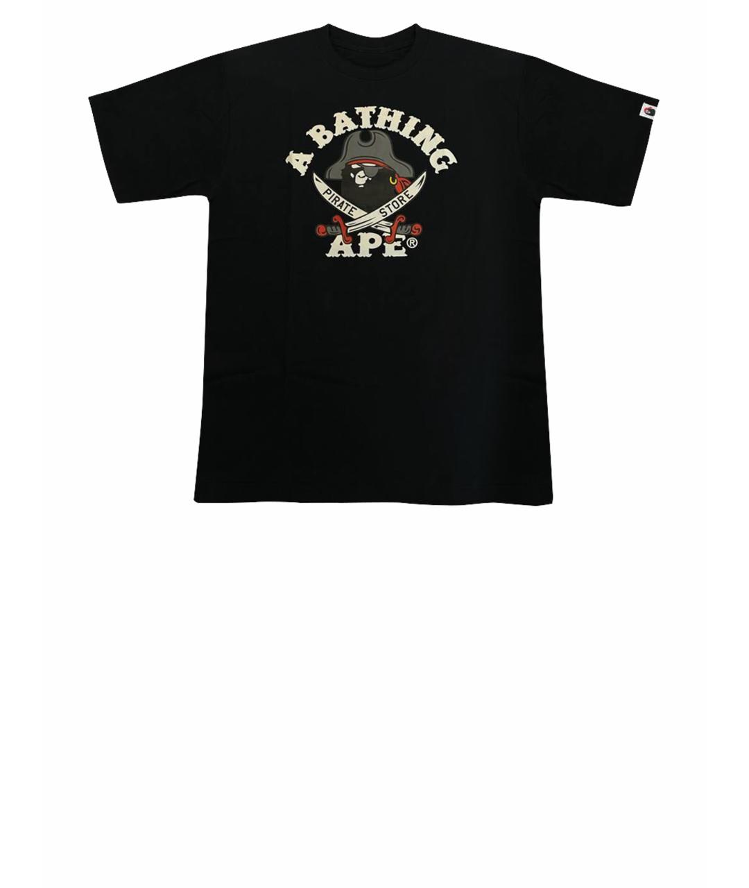 A BATHING APE Черная футболка, фото 1