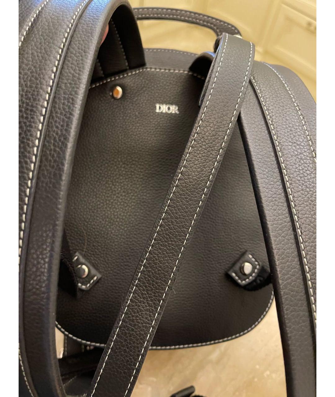 CHRISTIAN DIOR PRE-OWNED Черный кожаный рюкзак, фото 2