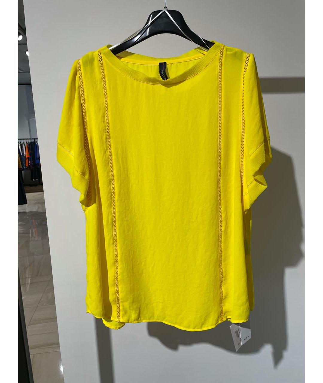 MARC CAIN Желтая полиэстеровая блузы, фото 8