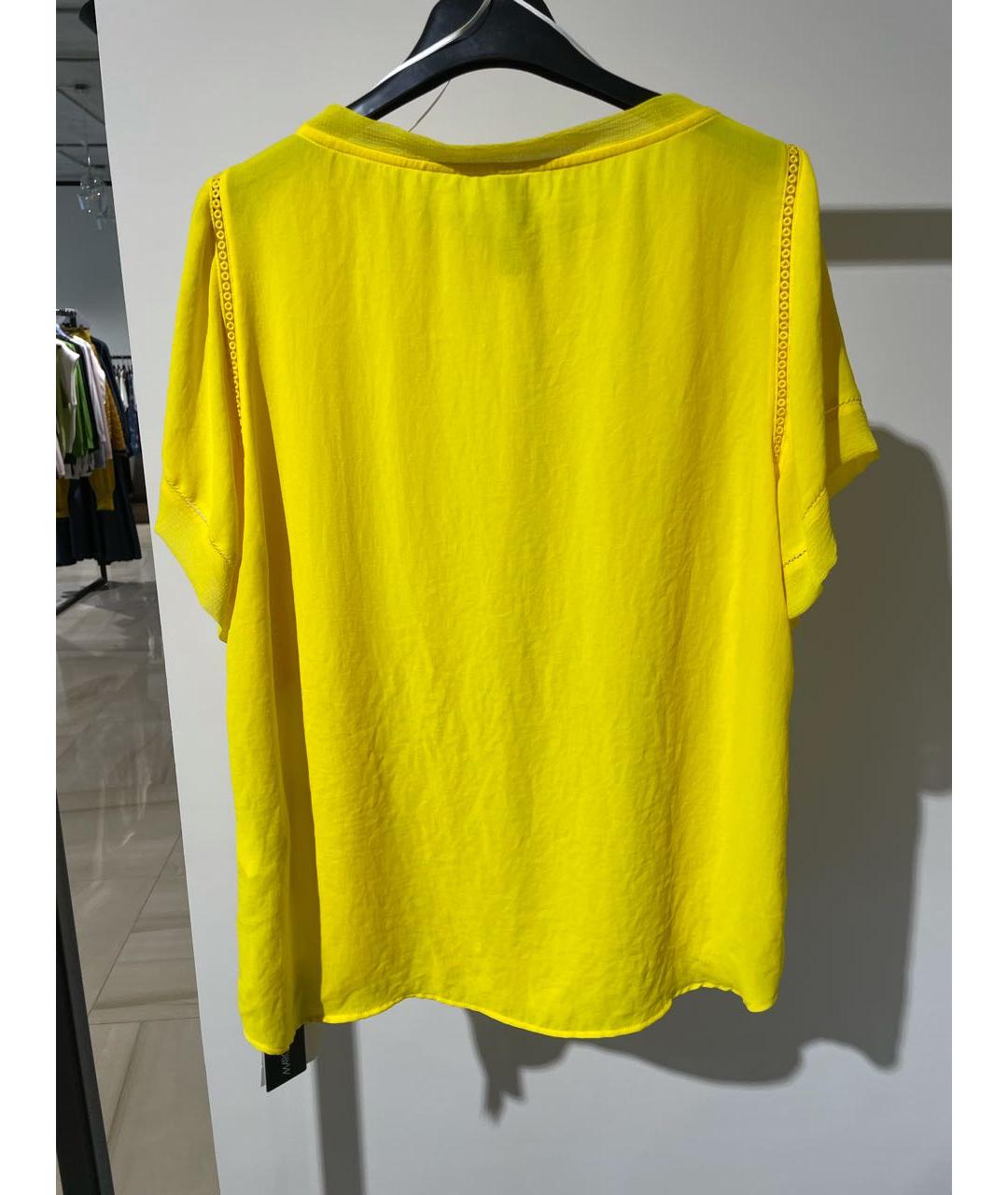 MARC CAIN Желтая полиэстеровая блузы, фото 2