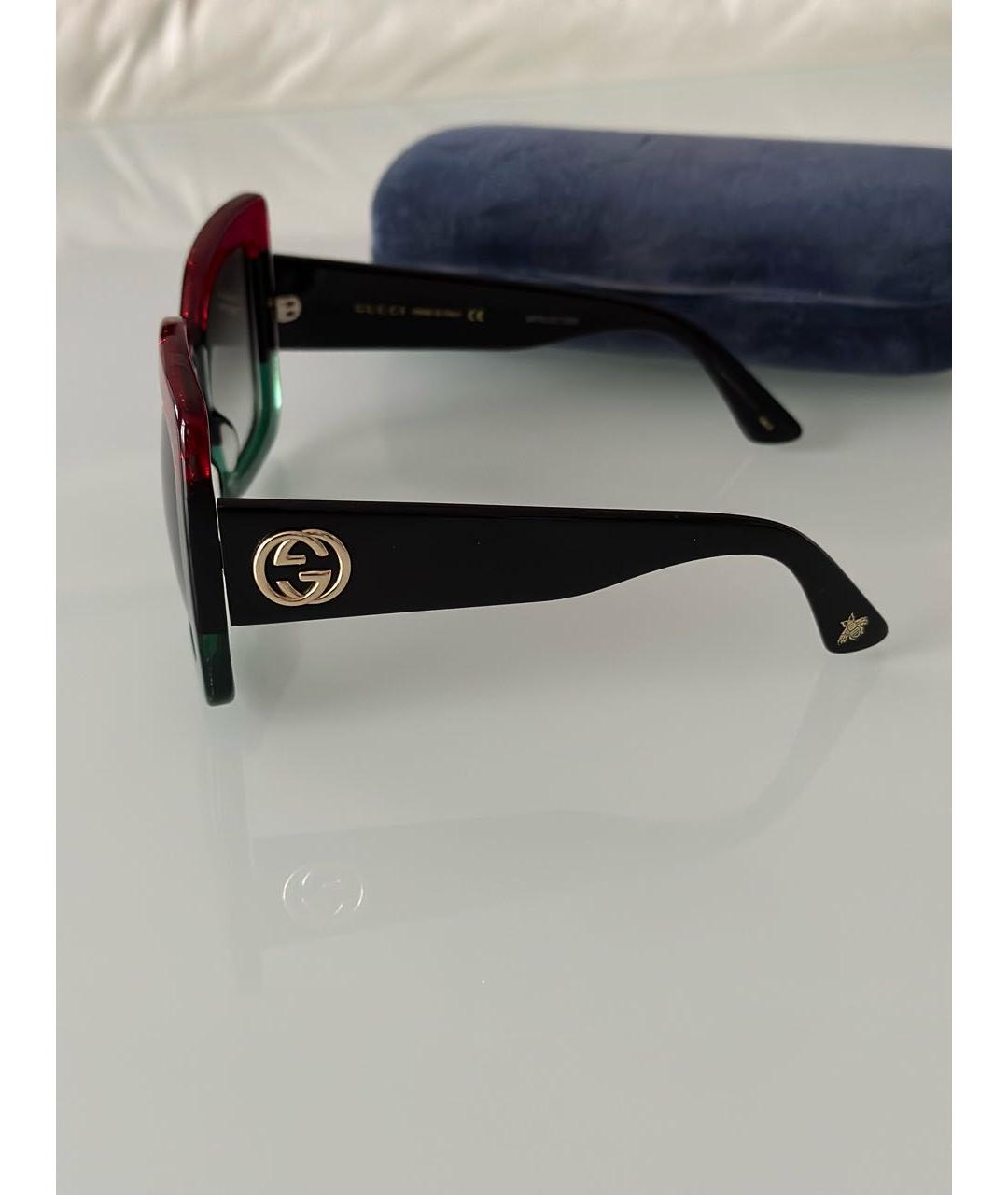 GUCCI Мульти пластиковые солнцезащитные очки, фото 5