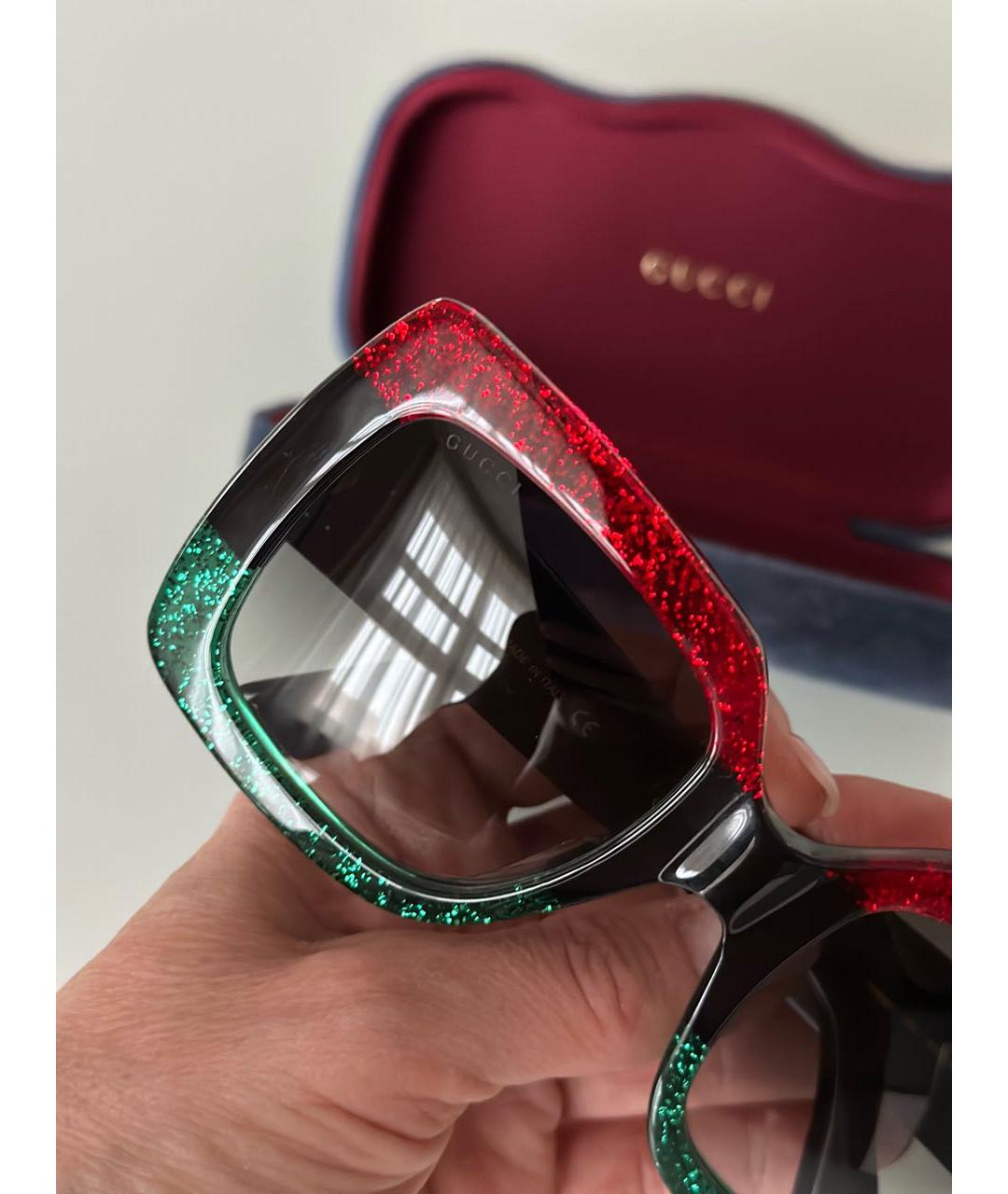 GUCCI Мульти пластиковые солнцезащитные очки, фото 2