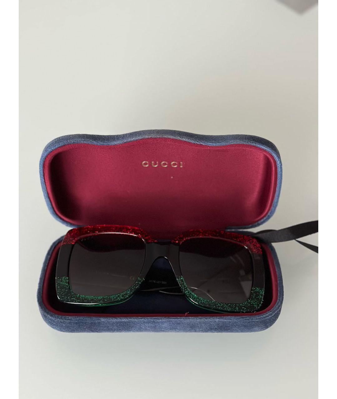 GUCCI Мульти пластиковые солнцезащитные очки, фото 6