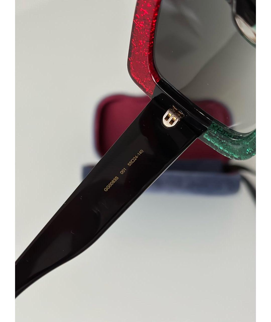GUCCI Мульти пластиковые солнцезащитные очки, фото 8