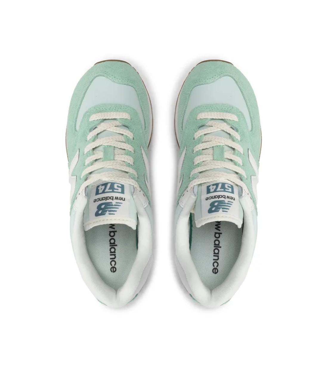 NEW BALANCE Бирюзовые замшевые кроссовки, фото 3
