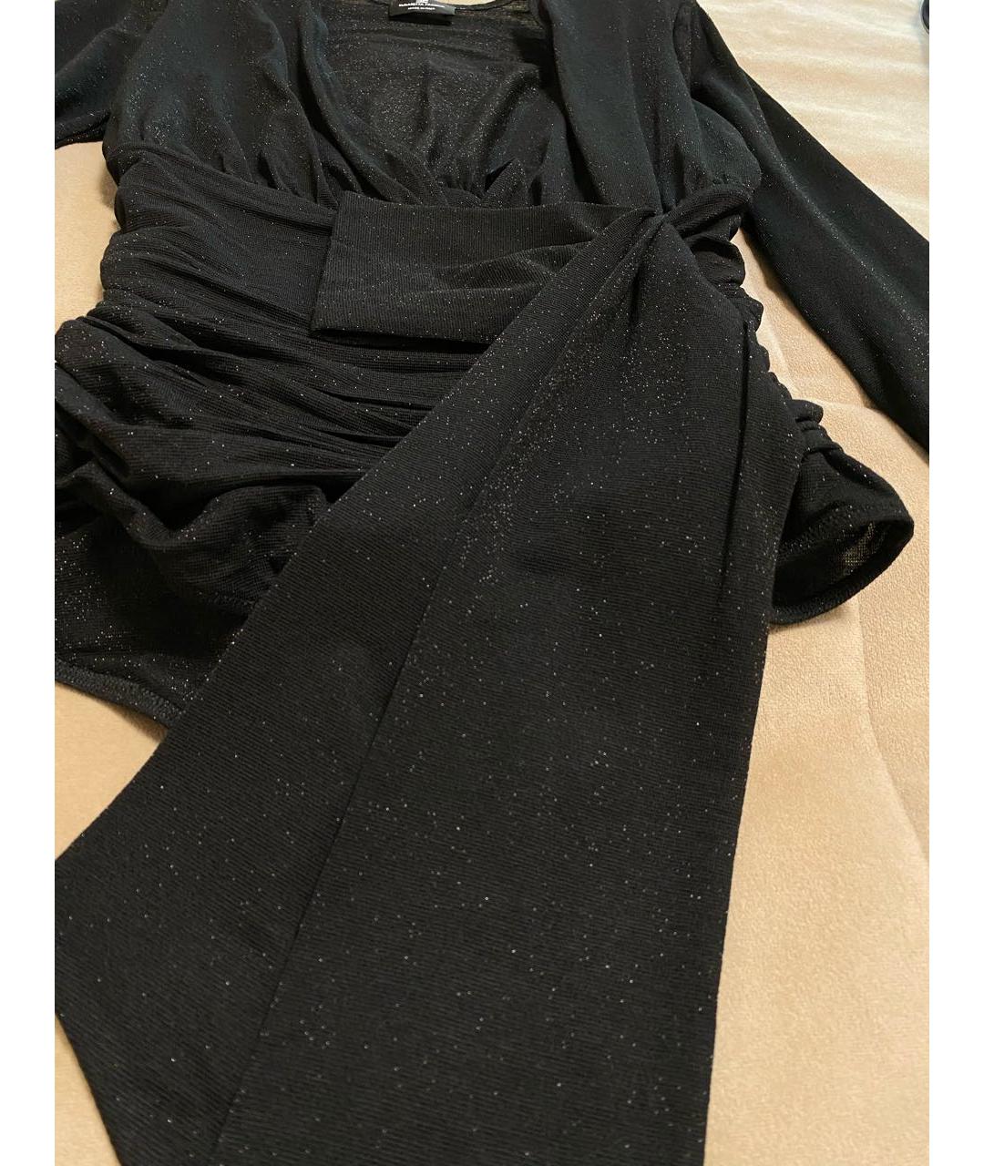 ELISABETTA FRANCHI Черный полиэстеровый костюм с юбками, фото 2