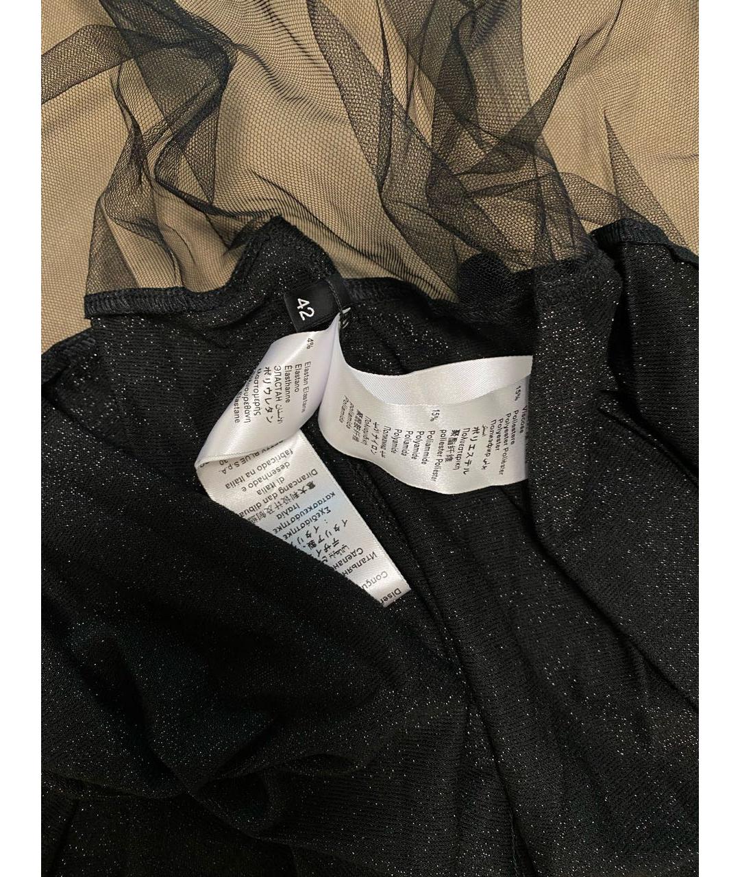 ELISABETTA FRANCHI Черный полиэстеровый костюм с юбками, фото 6