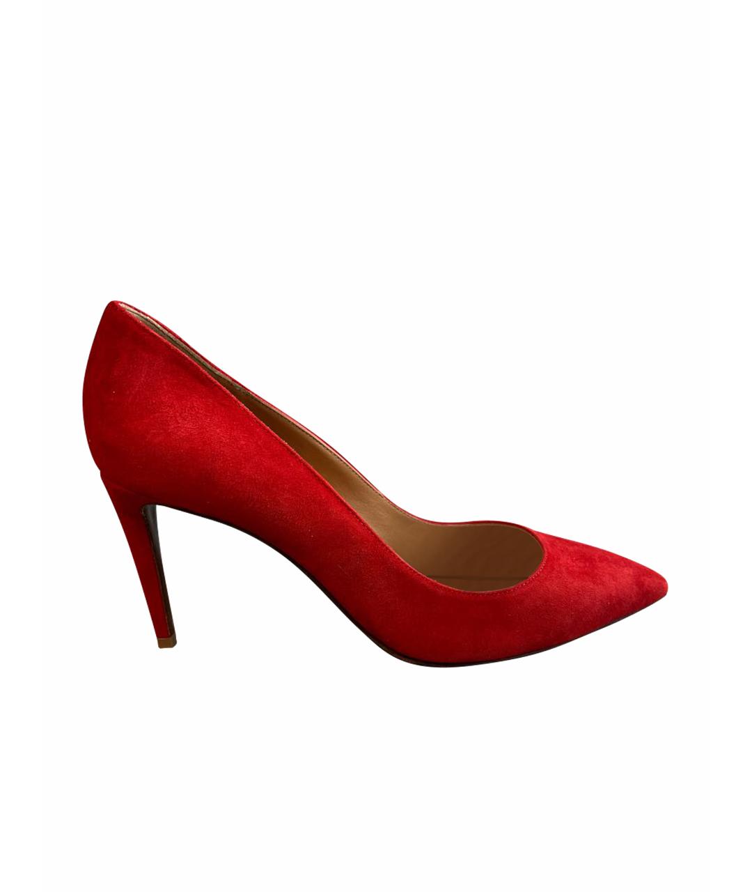 RALPH LAUREN PURPLE LABEL Красные замшевые туфли, фото 1