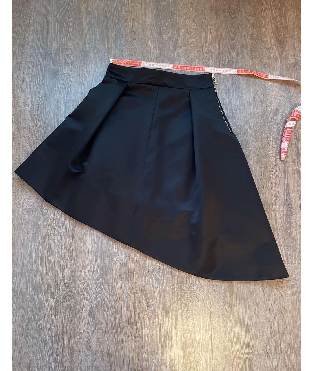 LIU JO Черная полиэстеровая юбка миди, фото 5