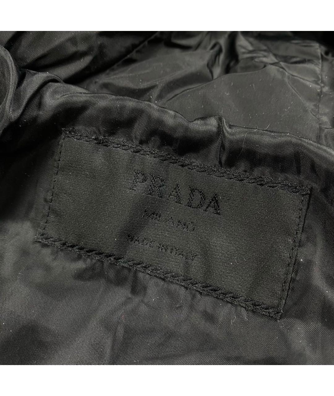 PRADA Черная полиамидовая куртка, фото 4