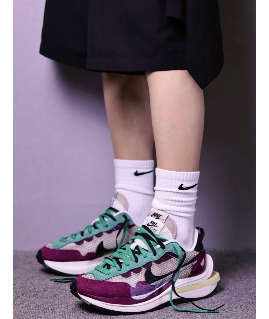 SACAI Фиолетовые низкие кроссовки / кеды, фото 6