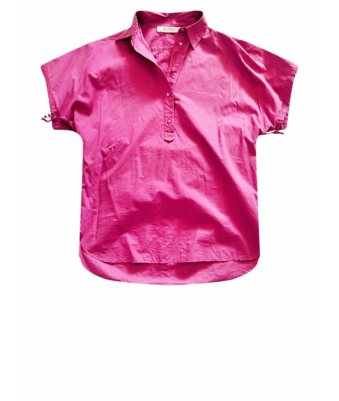 MAX MARA Фуксия хлопковая блузы, фото 1