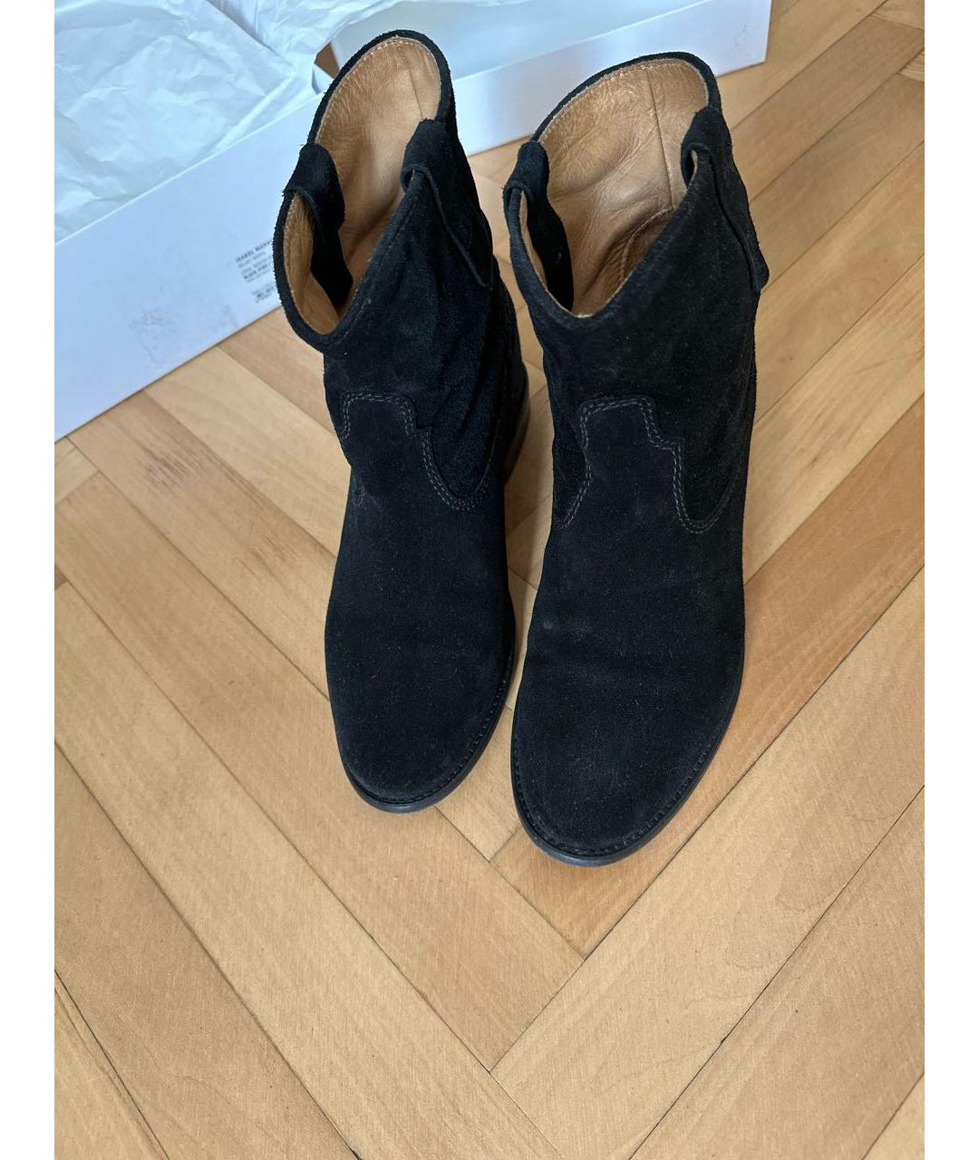 ISABEL MARANT Черные замшевые ботинки, фото 2