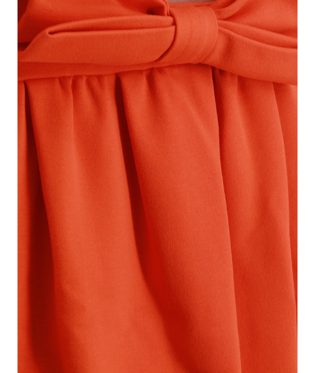 RED VALENTINO Оранжевое хлопковое повседневное платье, фото 4