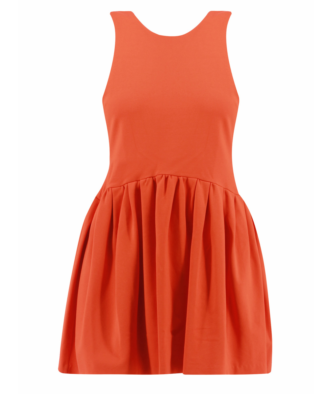 RED VALENTINO Оранжевое хлопковое повседневное платье, фото 1
