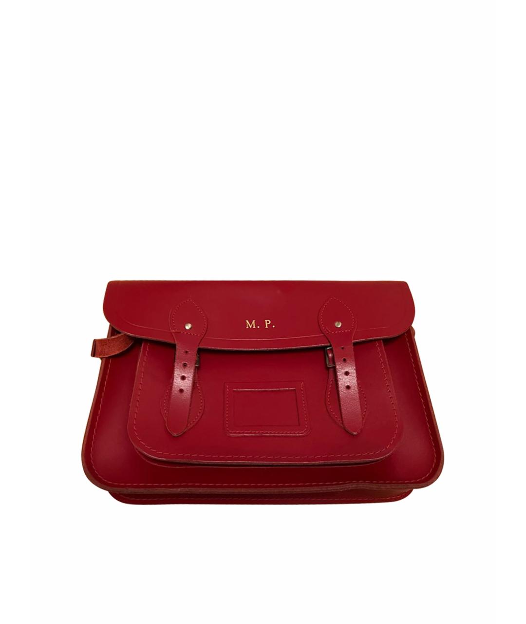 THE CAMBRIDGE SATCHEL COMPANY Бордовая кожаная сумка через плечо, фото 1
