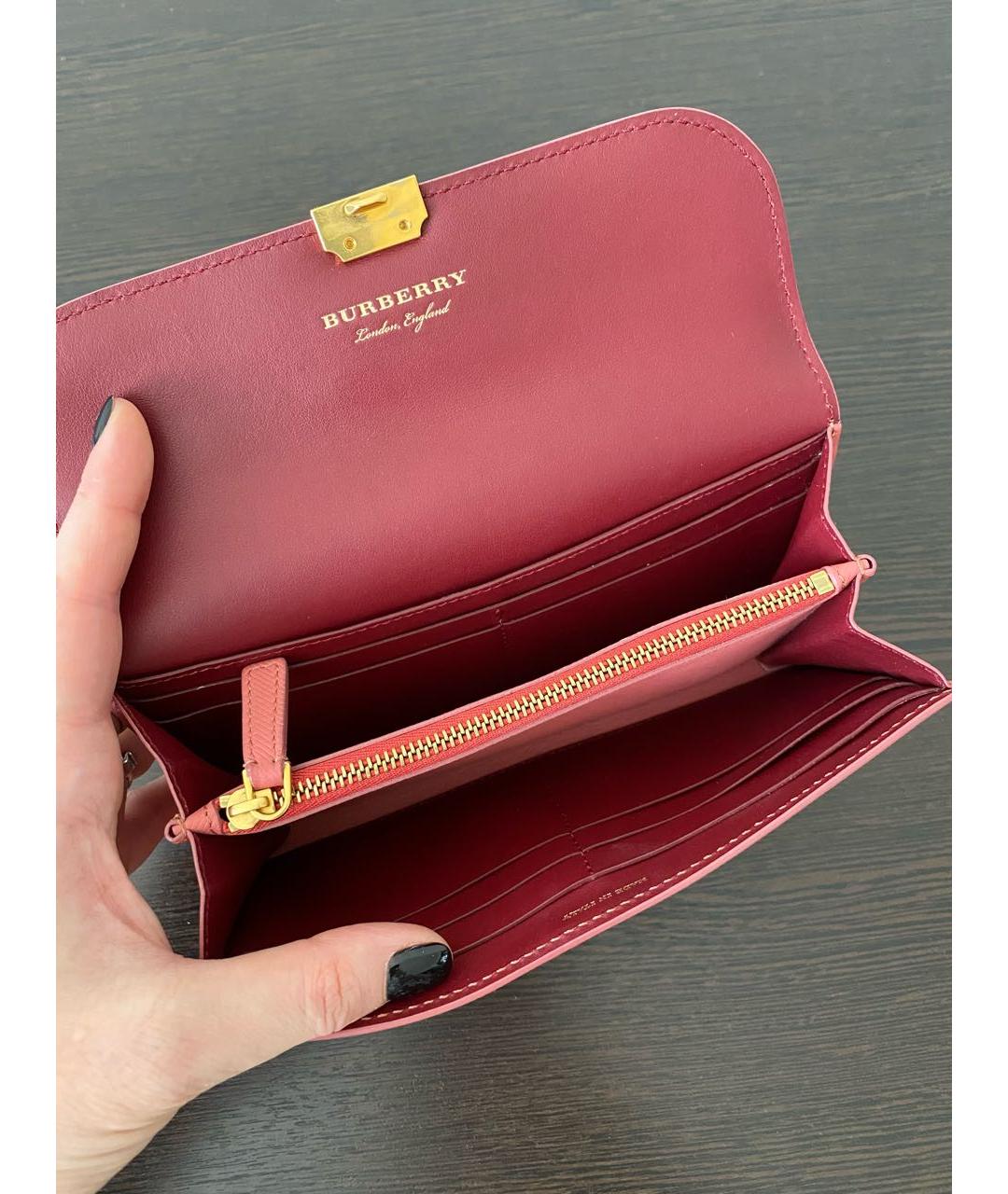 Burberry pink clearance wallet