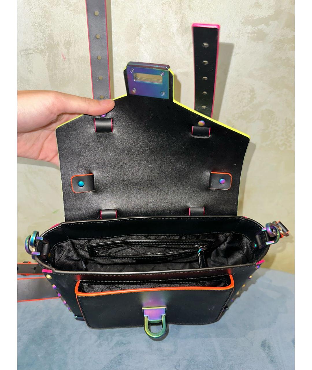 MICHAEL MICHAEL KORS Черная сумка с короткими ручками из искусственной кожи, фото 2