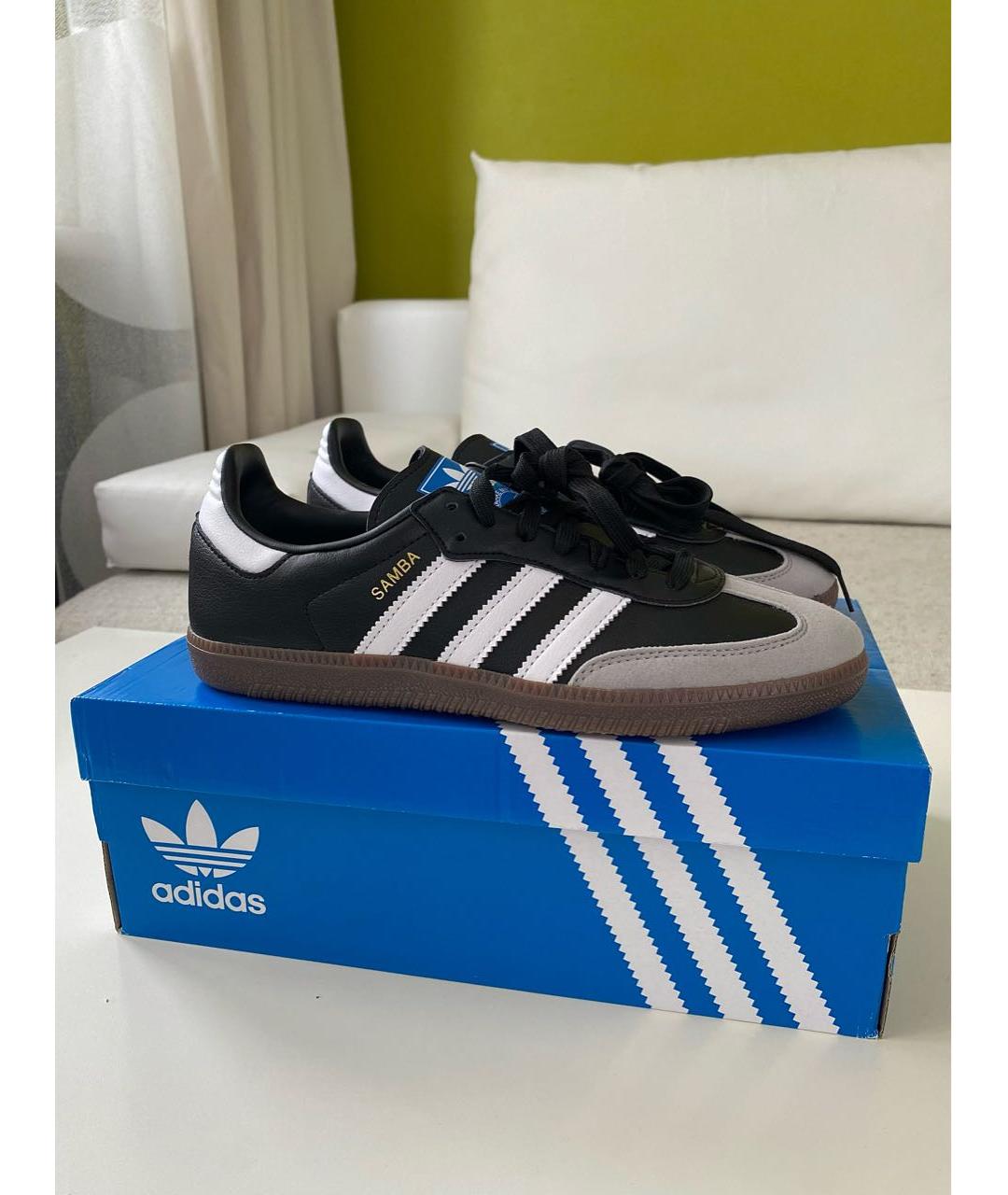 ADIDAS Черные кроссовки из искусственной кожи Samba для женщин – купить ...