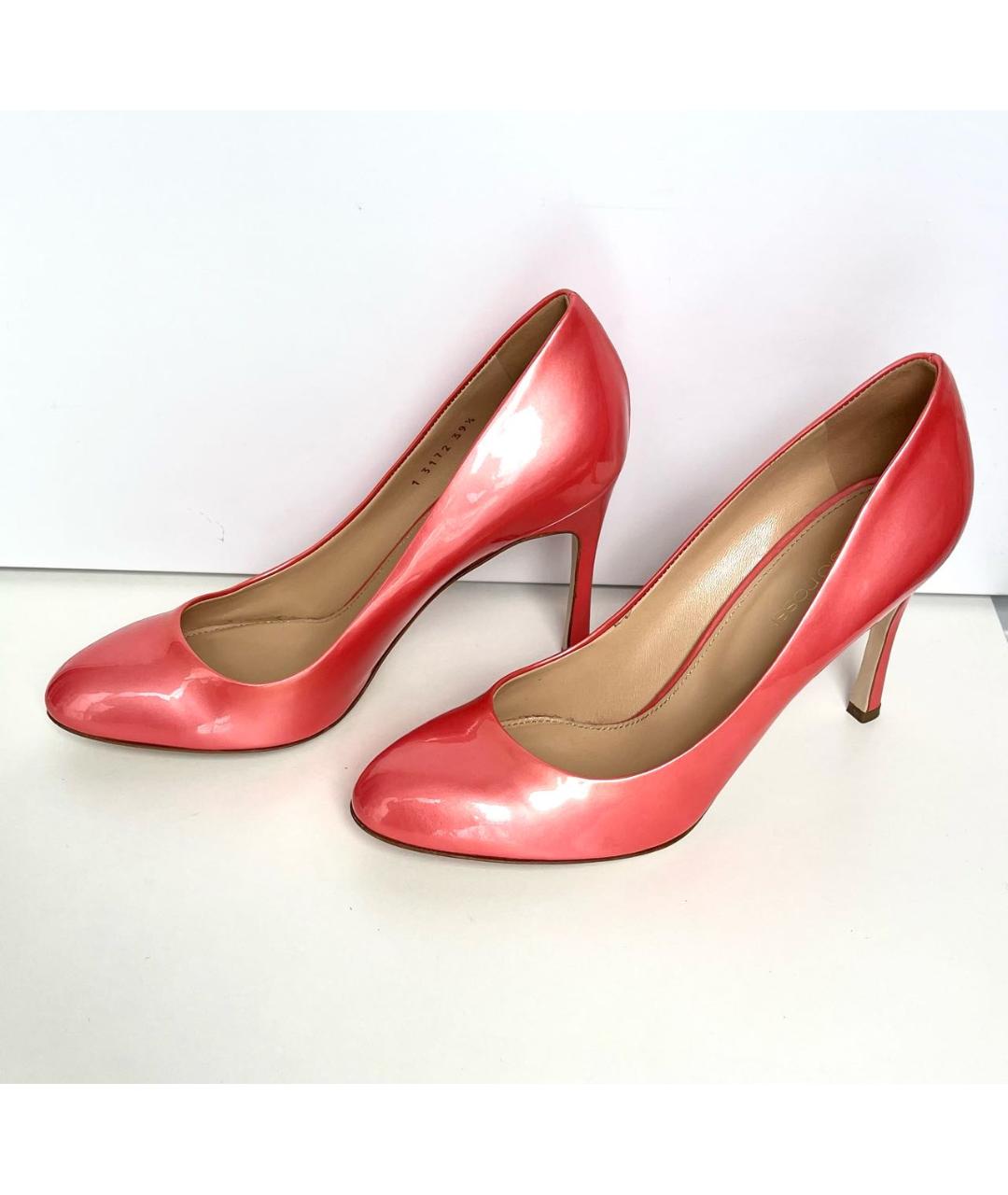 SERGIO ROSSI Коралловые туфли из лакированной кожи, фото 4