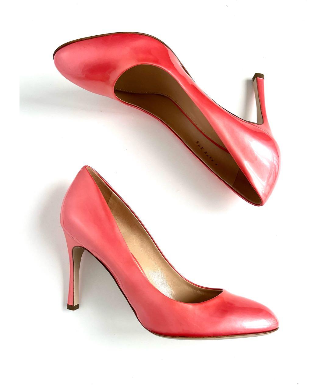SERGIO ROSSI Коралловые туфли из лакированной кожи, фото 3