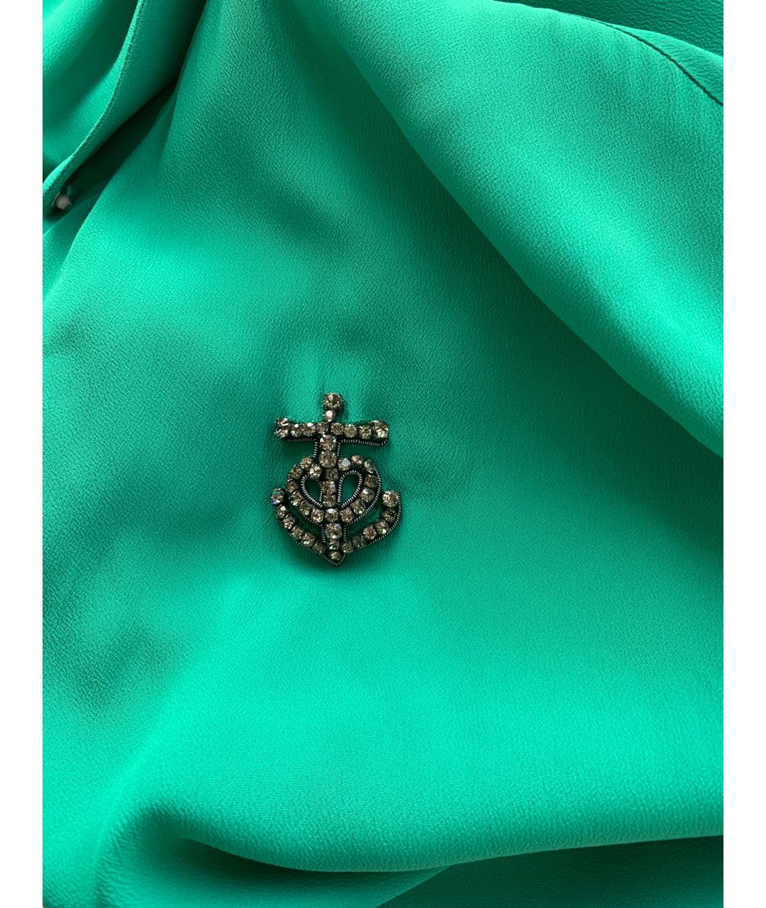 NO. 21 Зеленая ацетатная рубашка, фото 5