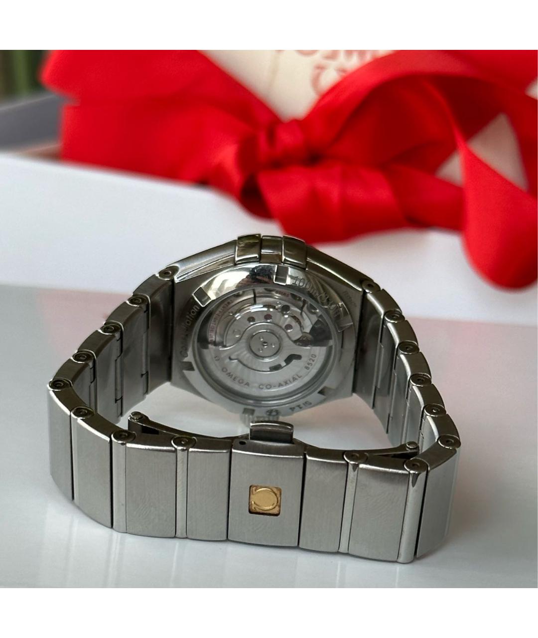 OMEGA Серебряные металлические часы, фото 3