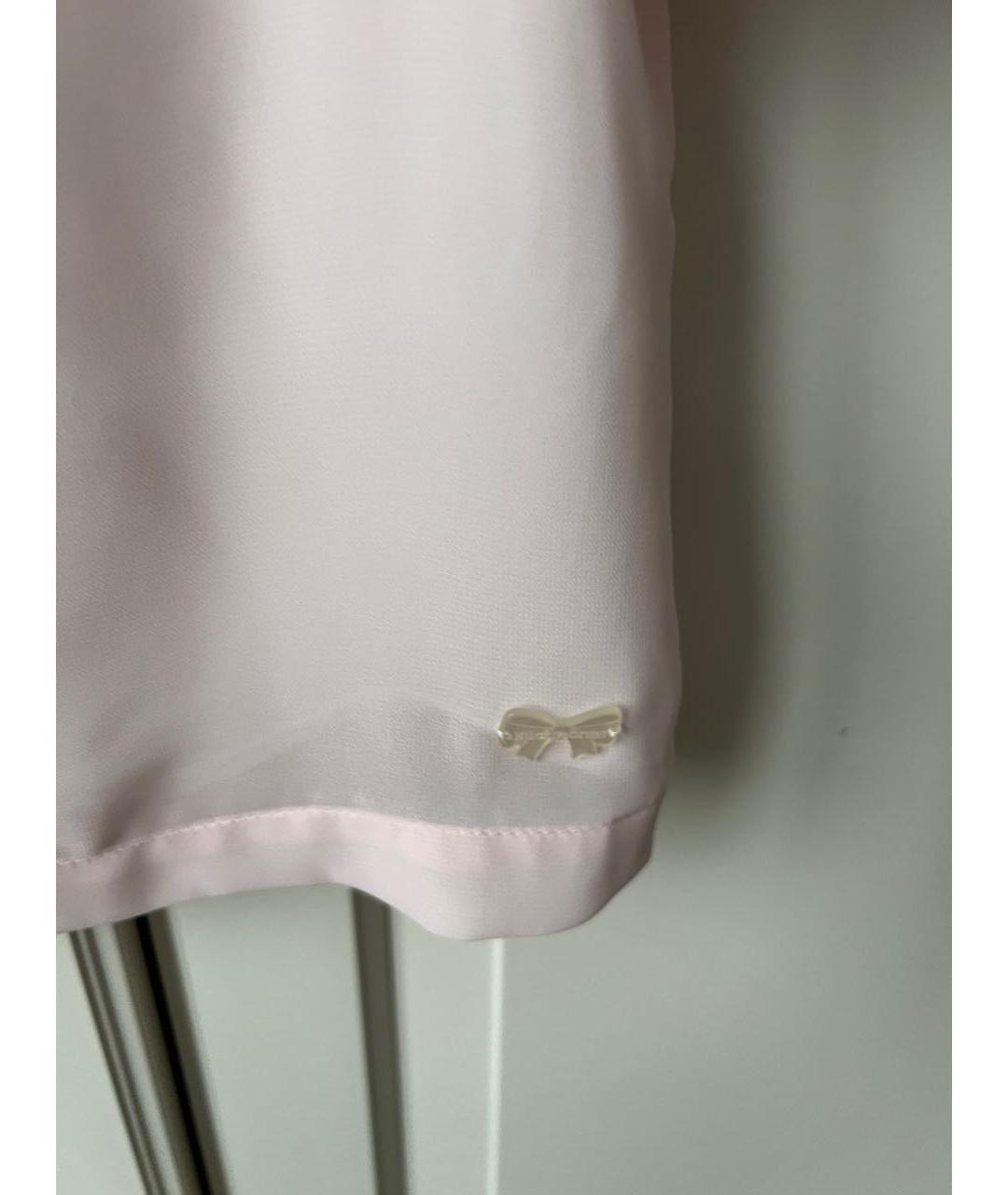 HUCKLEBONES LONDON Розовая шелковая рубашка/блузка, фото 3