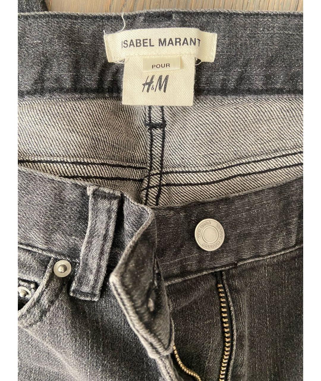 ISABEL MARANT Антрацитовые хлопковые детские джинсы, фото 3