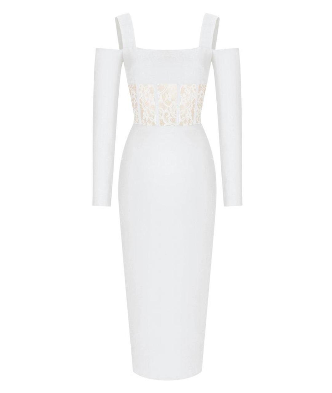 RASARIO Белое креповое свадебное платье, фото 1