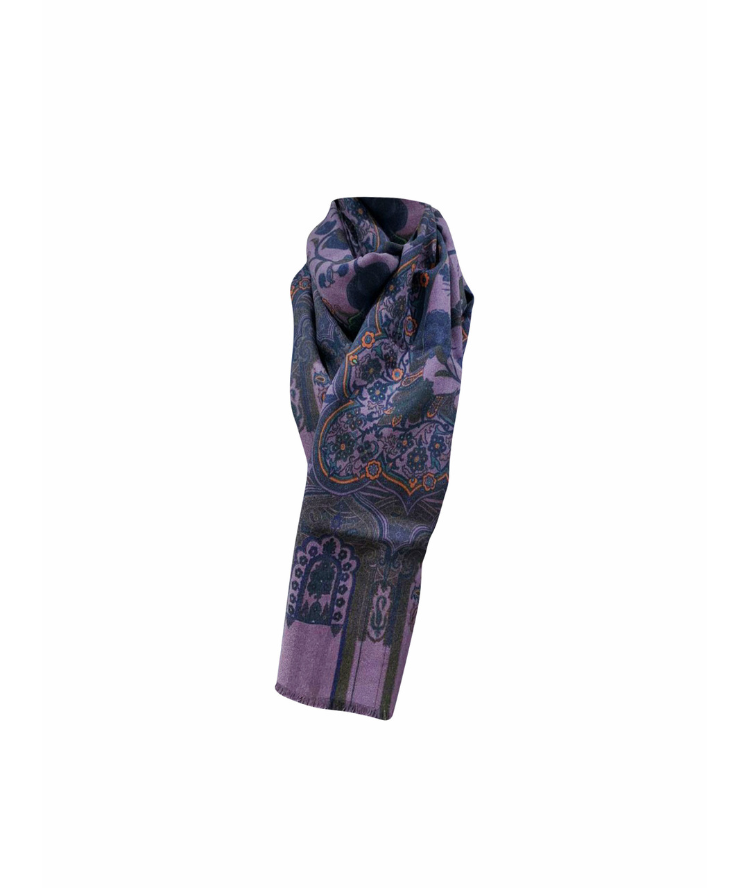 ETRO Фиолетовый кашемировый шарф, фото 1