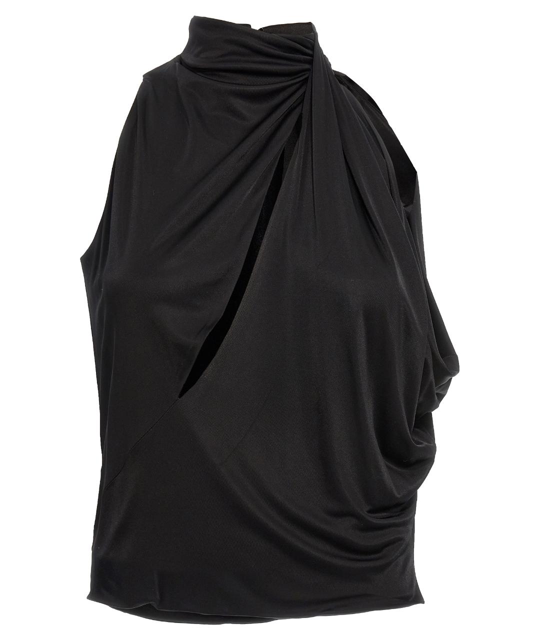 VERSACE Черная вискозная блузы, фото 1