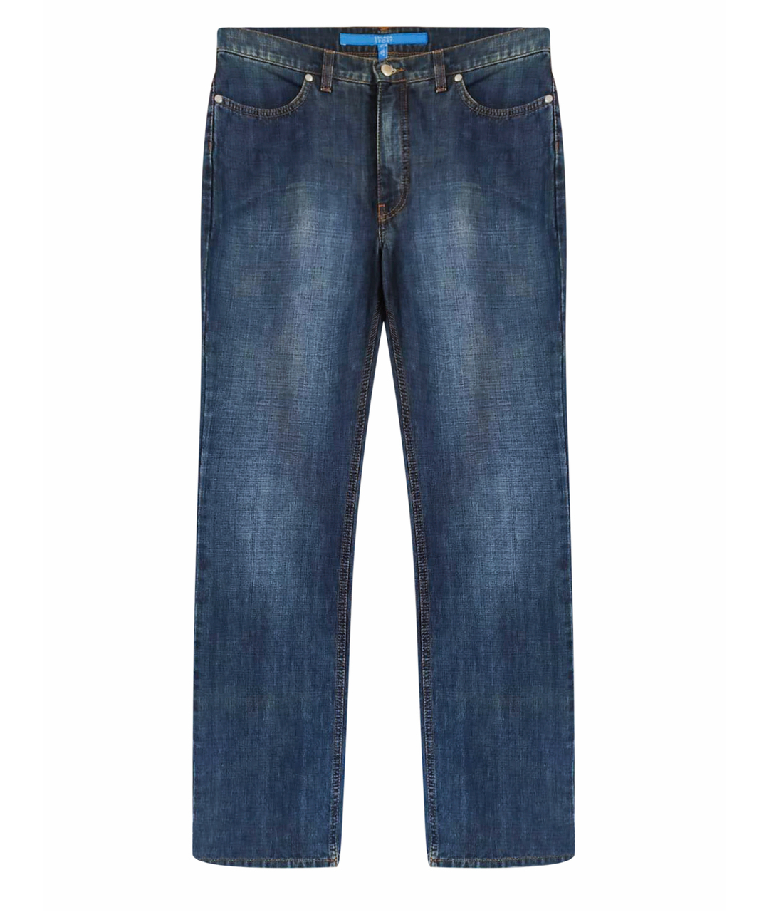 ESCADA Синие хлопковые прямые джинсы, фото 1