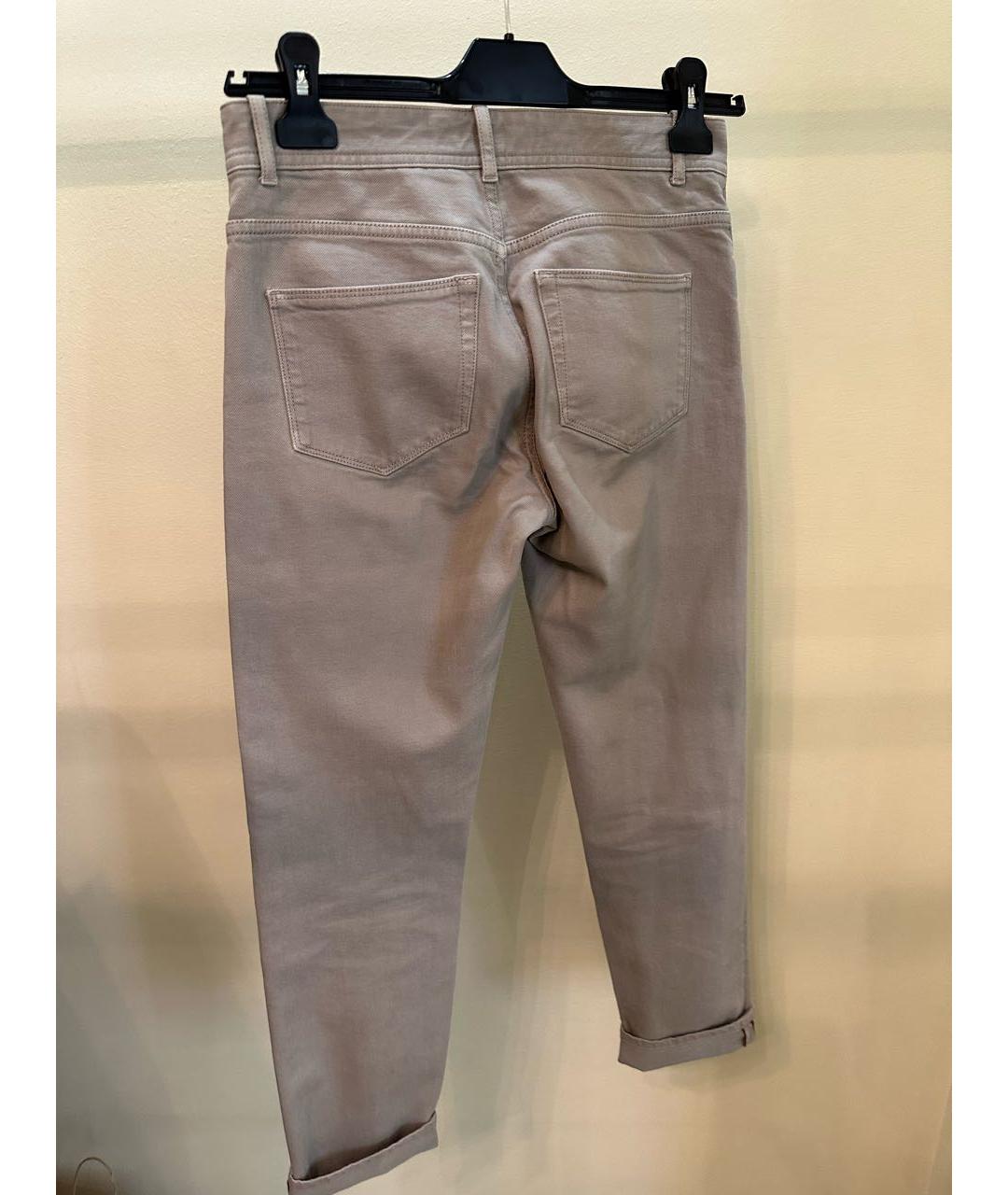 LORO PIANA Серые прямые джинсы, фото 2