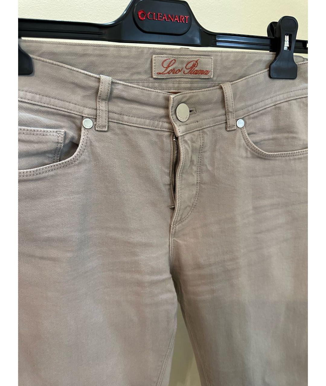 LORO PIANA Серые прямые джинсы, фото 3