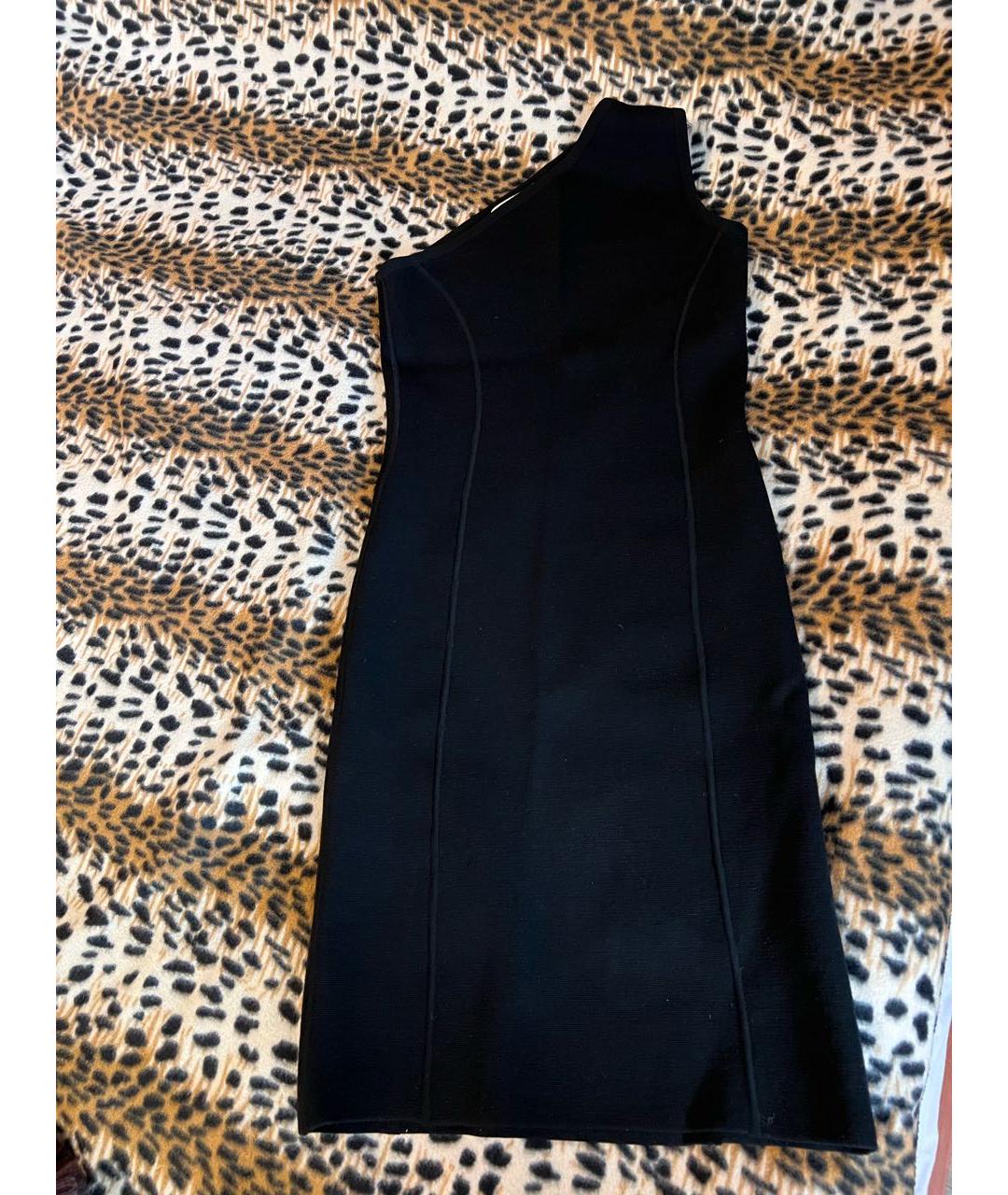 MICHAEL KORS Черное шерстяное коктейльное платье, фото 4