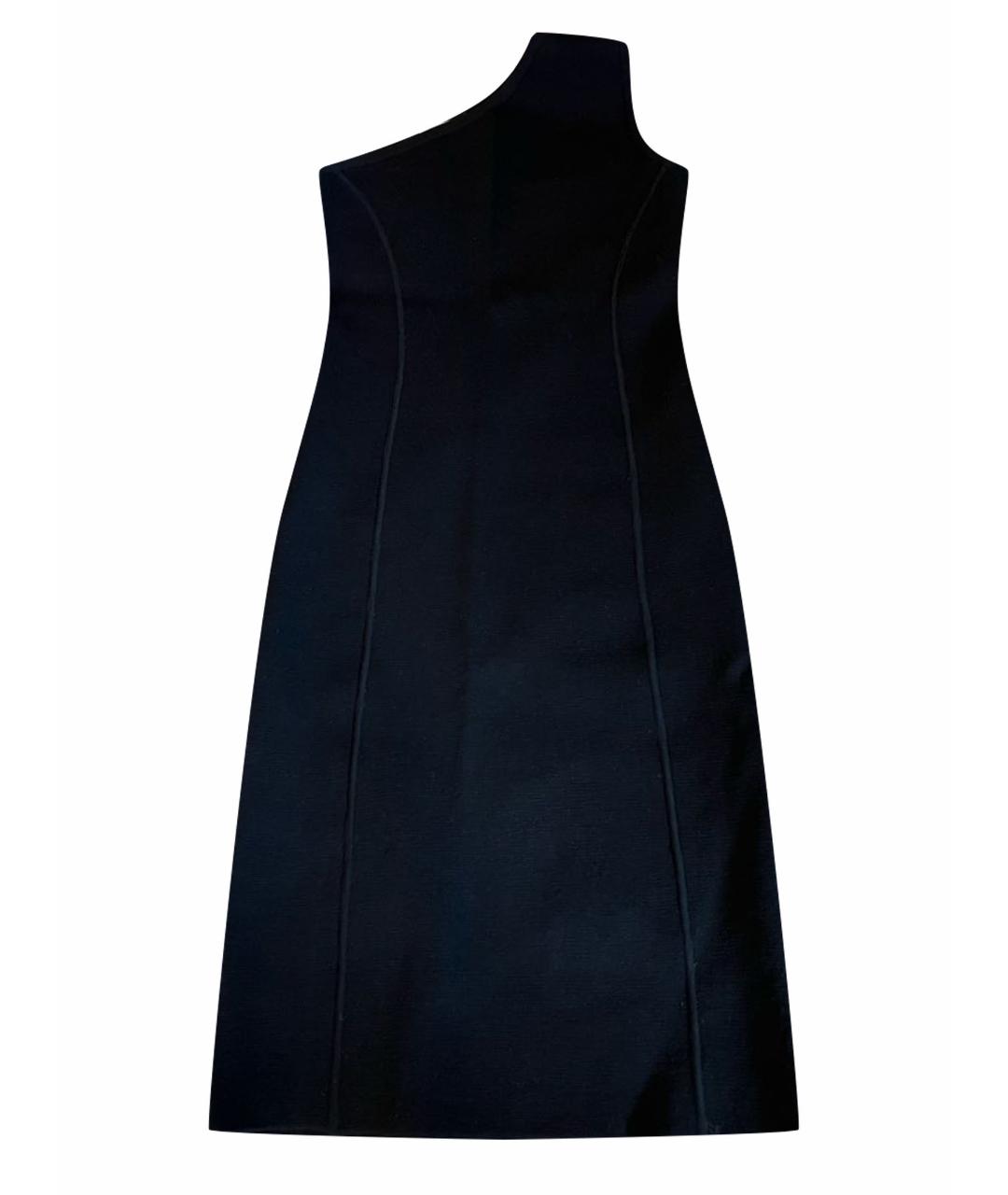 MICHAEL KORS Черное шерстяное коктейльное платье, фото 1