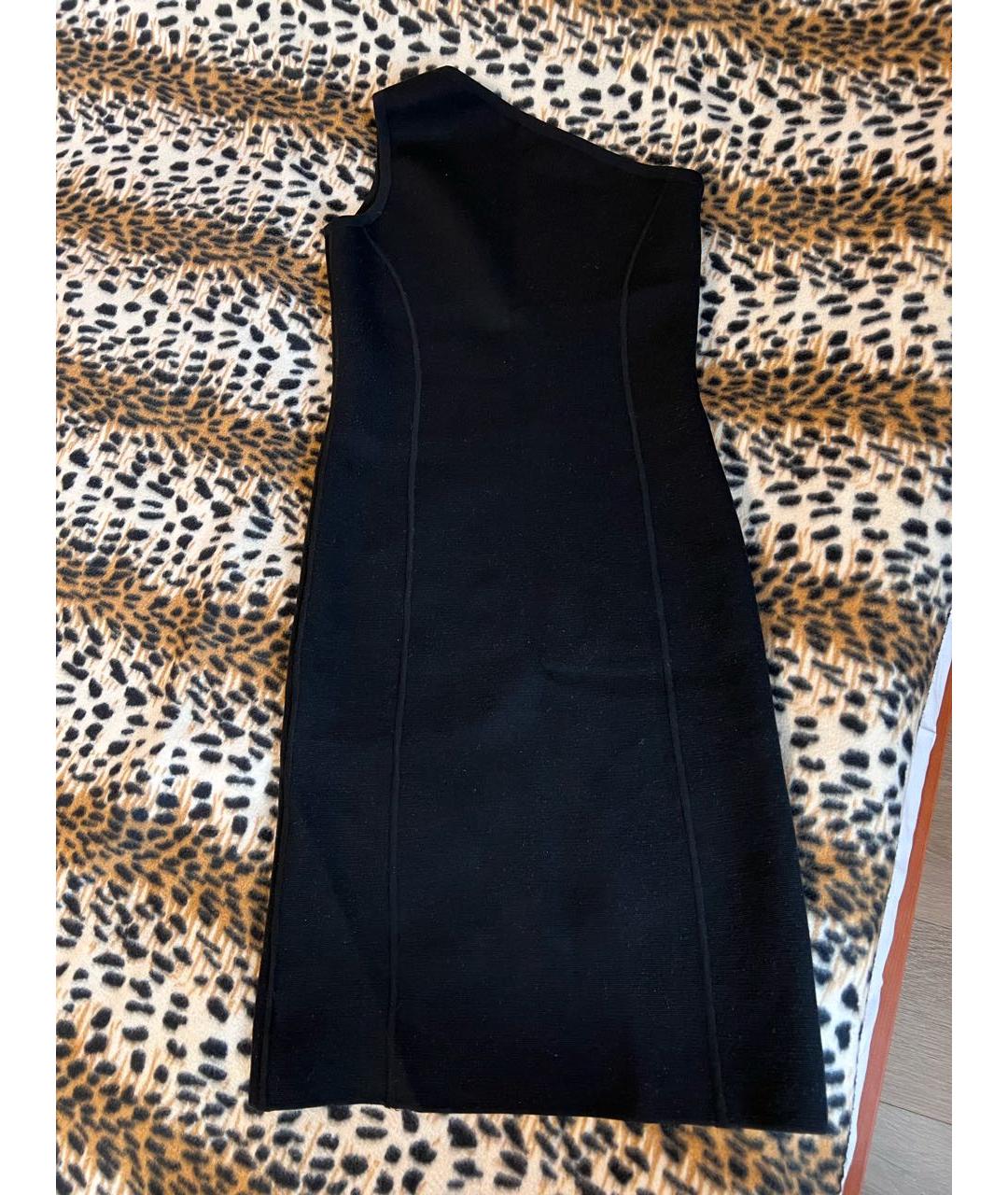 MICHAEL KORS Черное шерстяное коктейльное платье, фото 2