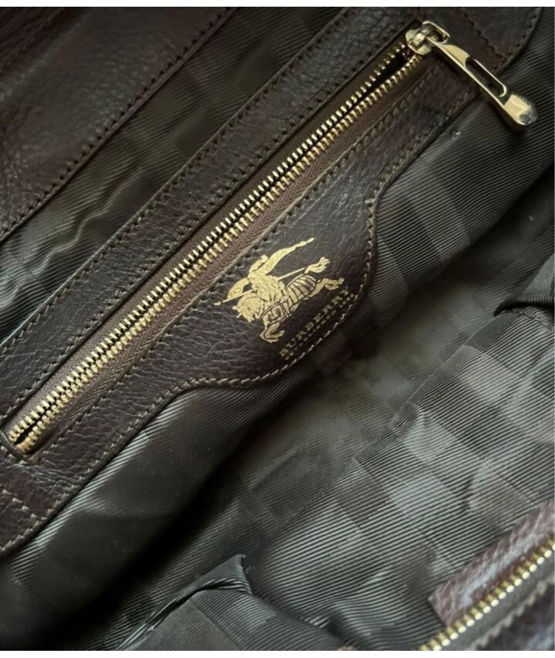 BURBERRY Мульти кожаная сумка с короткими ручками, фото 4