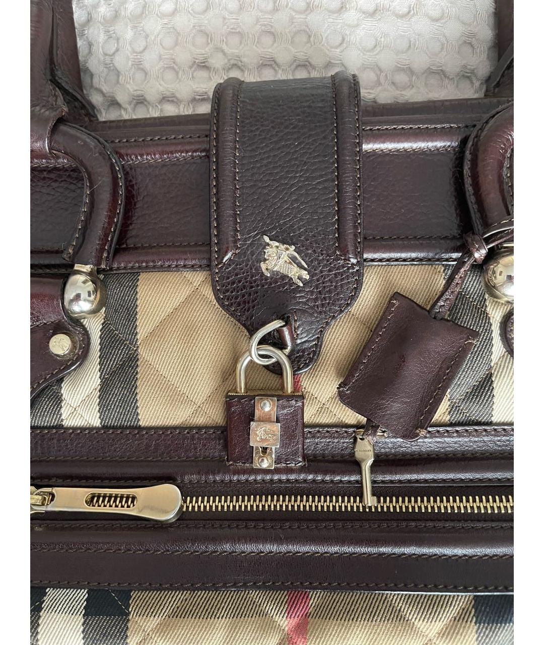 BURBERRY Мульти кожаная сумка с короткими ручками, фото 2