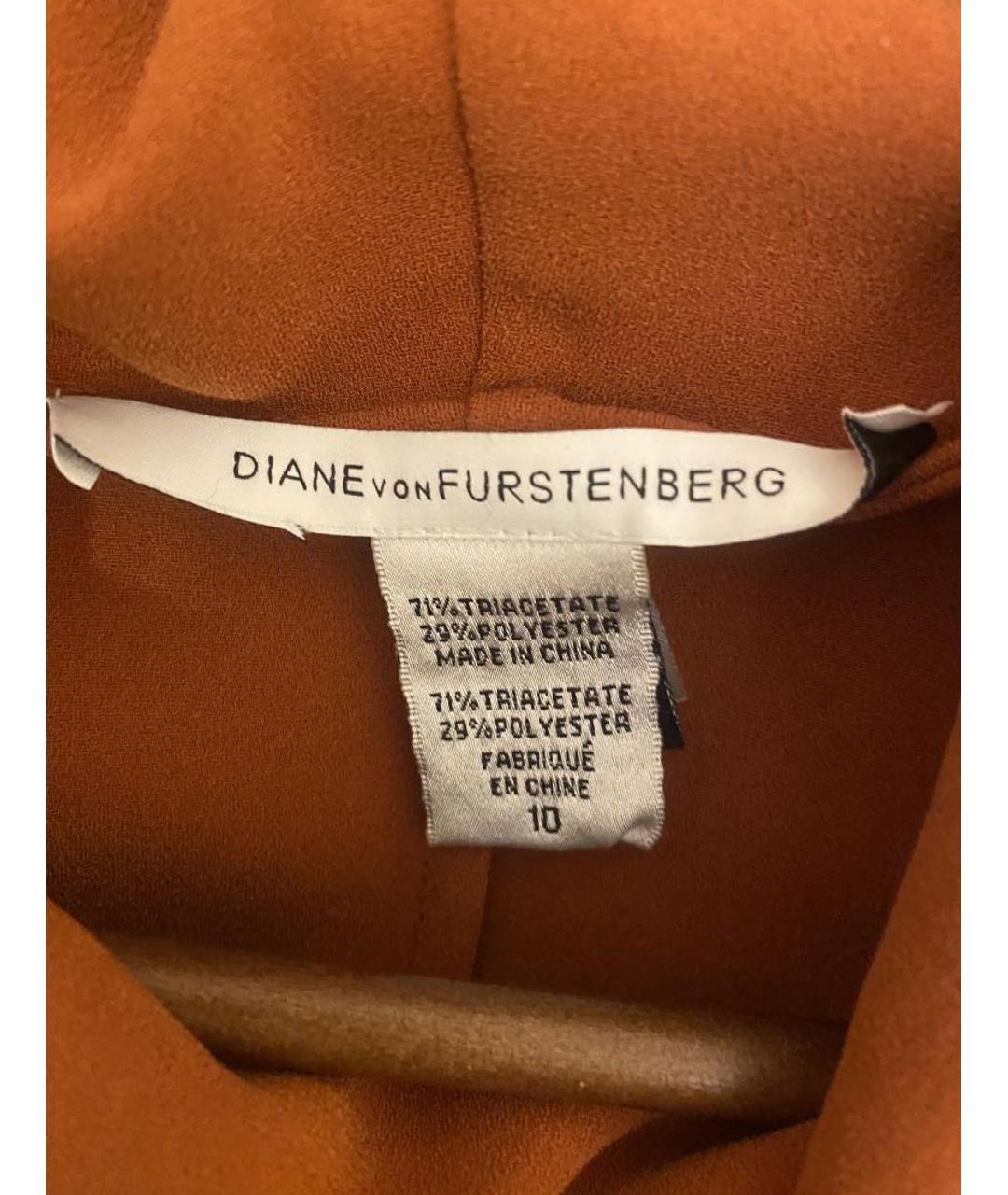 DIANE VON FURSTENBERG Оранжевое повседневное платье, фото 6