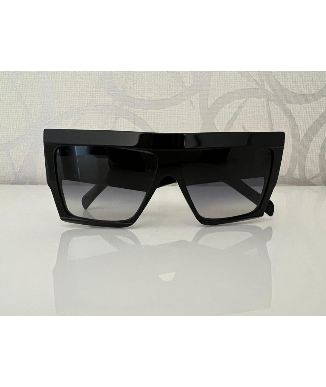CELINE Черные пластиковые солнцезащитные очки, фото 8