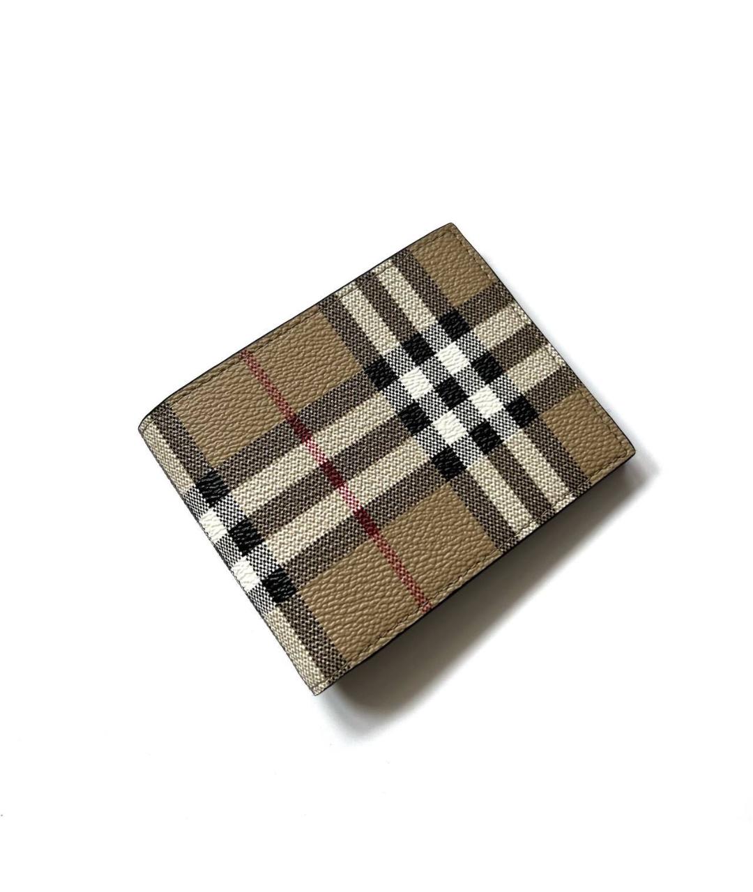 BURBERRY Коричневый кожаный кошелек, фото 2