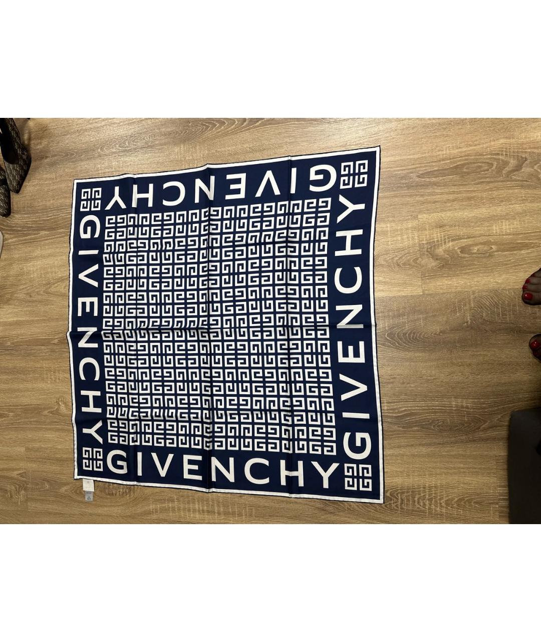 GIVENCHY VINTAGE Мульти шелковый платок, фото 4