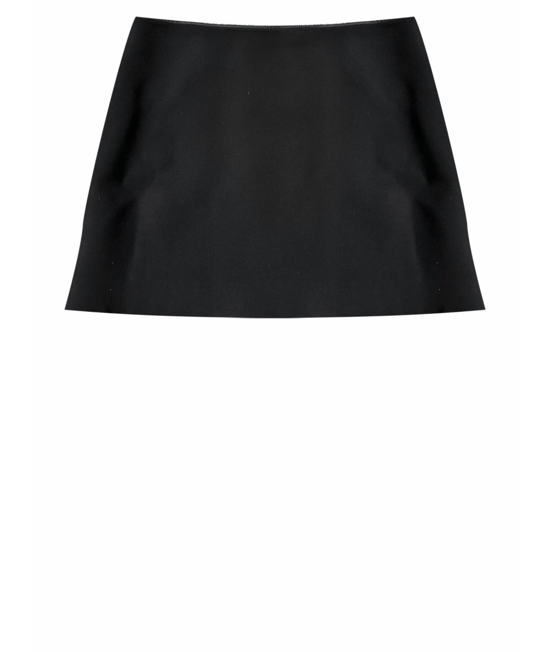 PRADA Черная полиамидовая юбка мини, фото 10