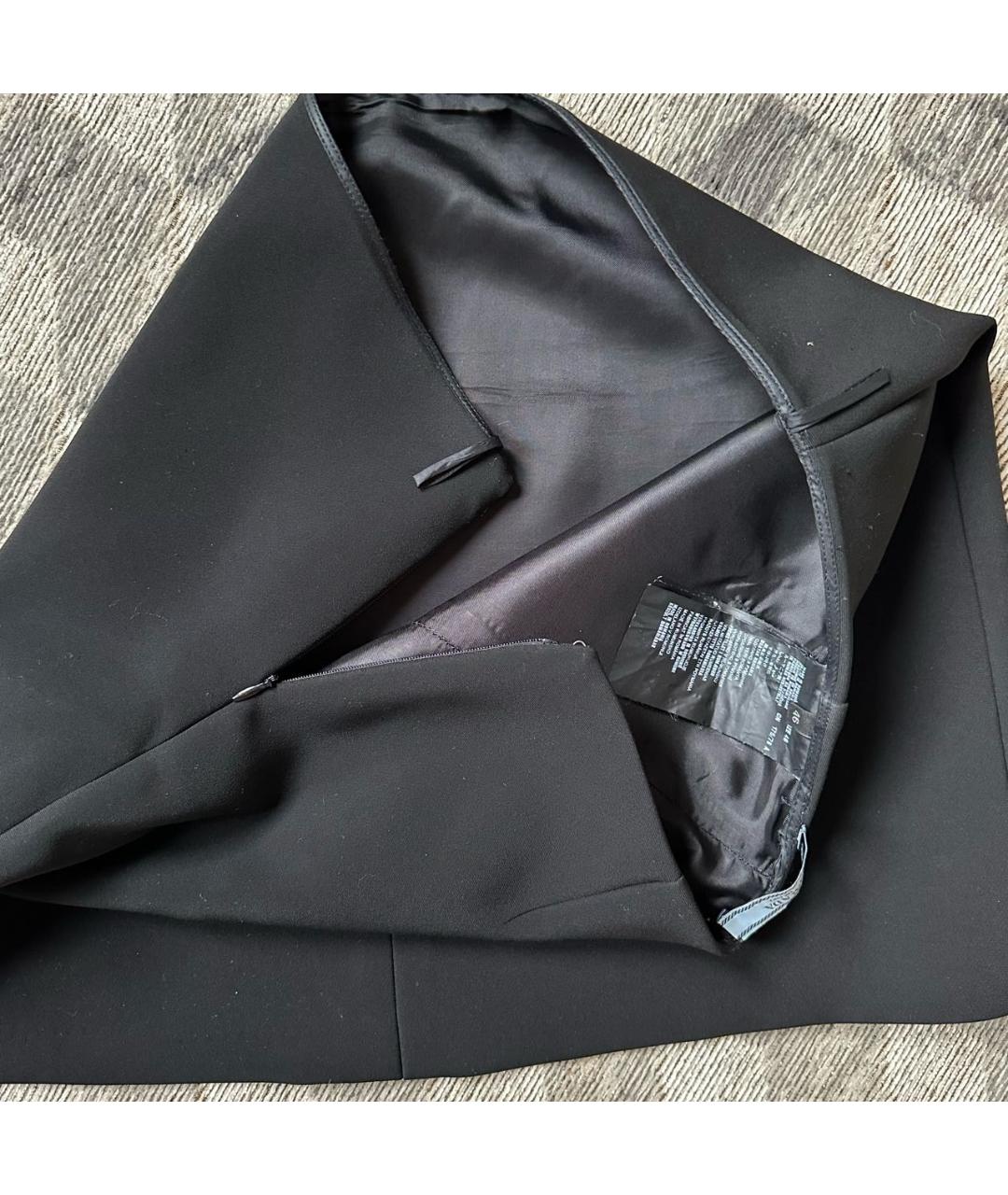 PRADA Черная полиамидовая юбка мини, фото 5